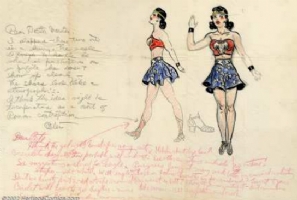 Earliest Known Wonder Woman Design - H. G. Peter Comic Art